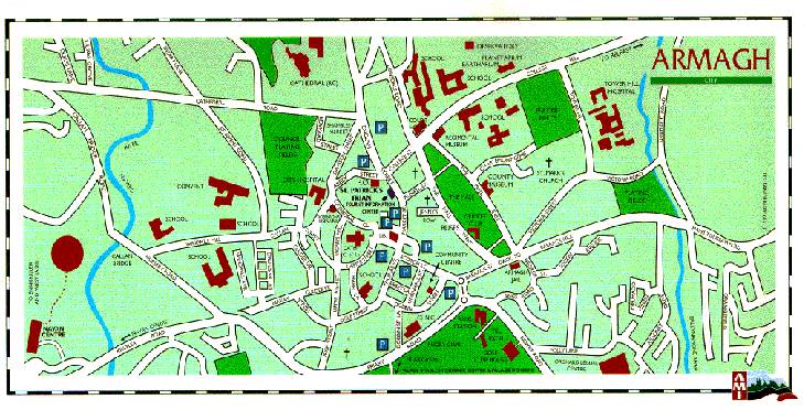 Armagh city map