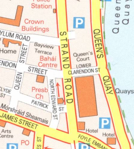 Part of Derry City centre