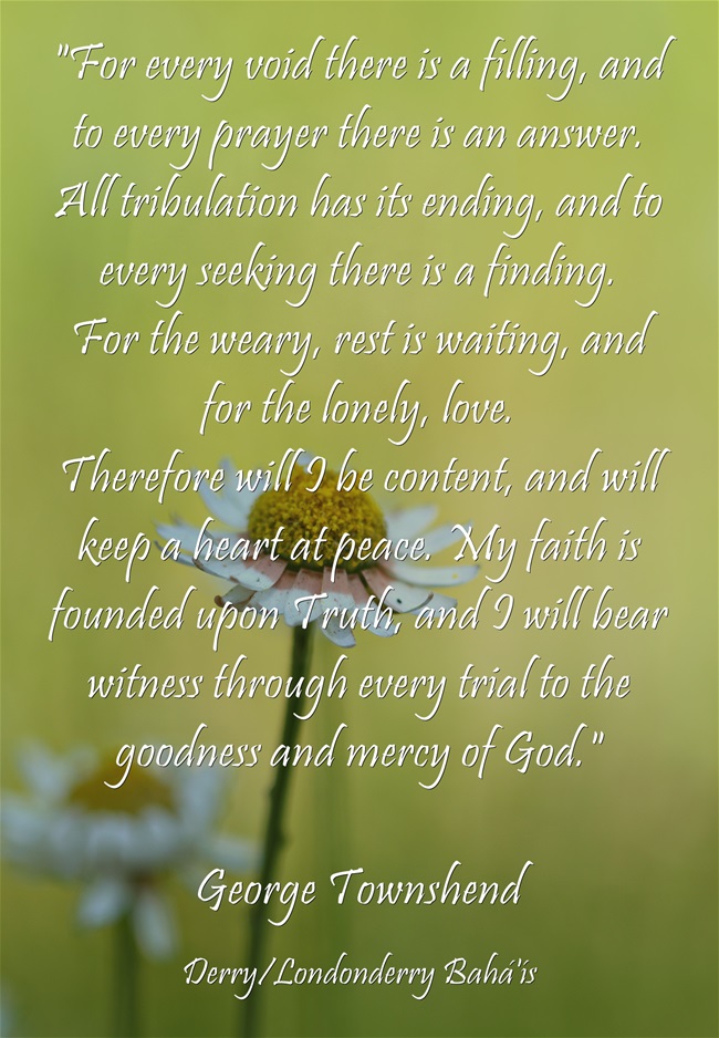 A prayer of George Townshend
