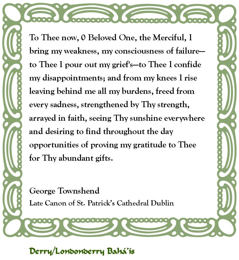 A prayer of George Townshend