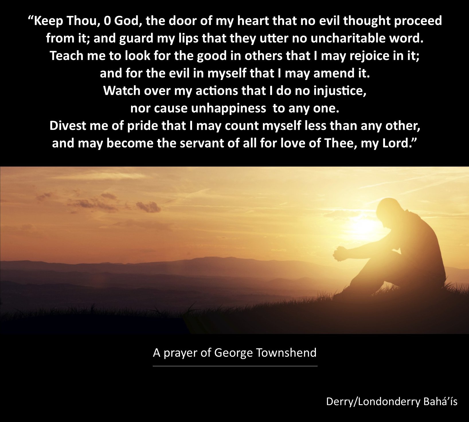 A prayer of George Townshend